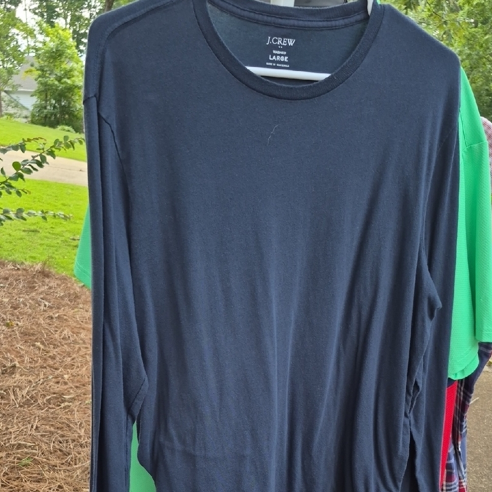 J. Crew Blue Long Sleeve Tee